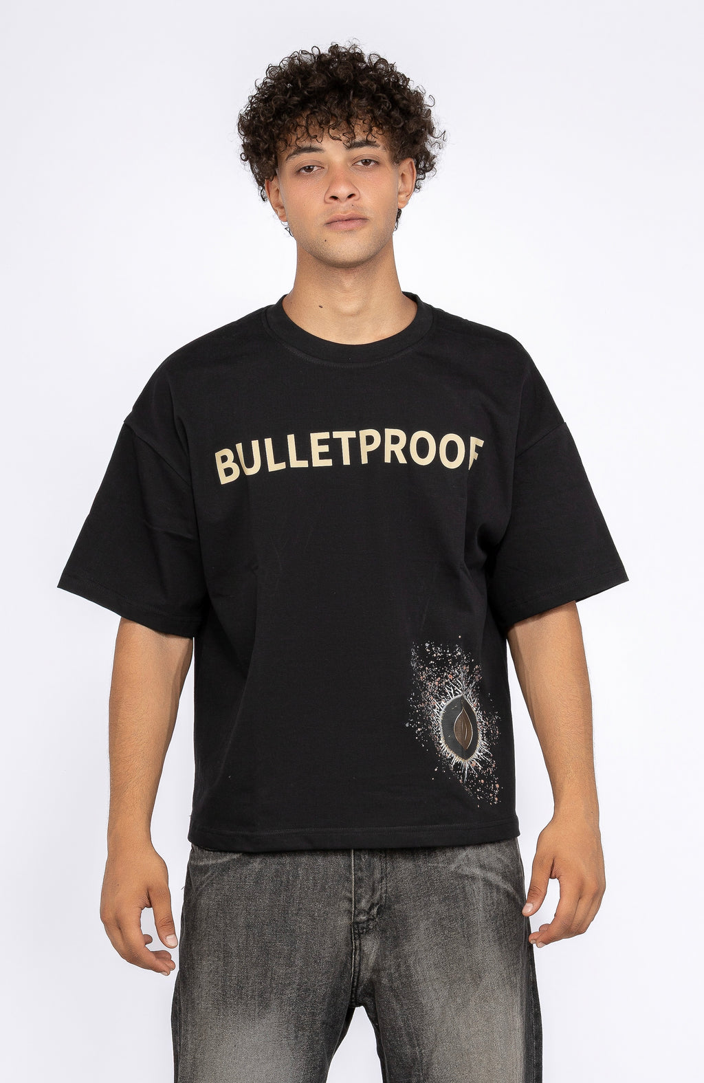 Boxy Fit T-shirt – "Bullet Hit" Edition